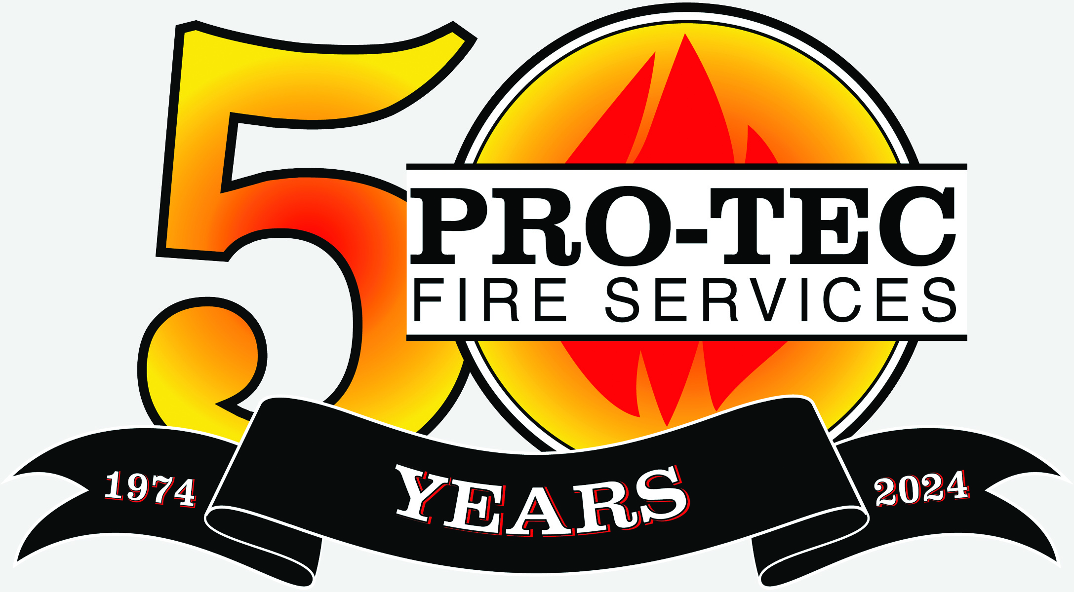 Pro-Tec 50 Years Logo