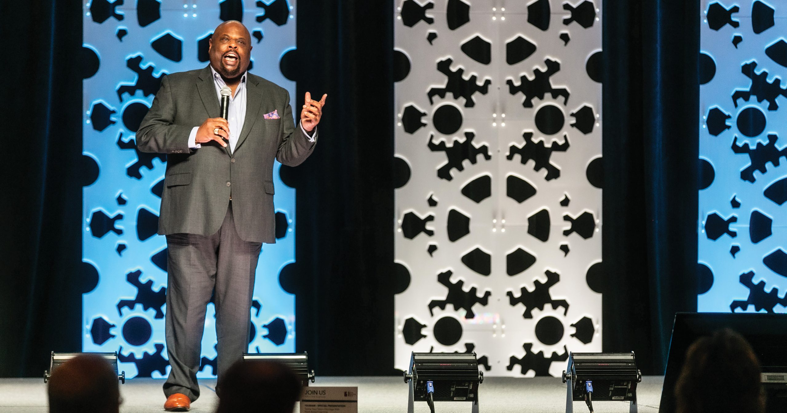 Dr. Rick Rigsby served as the event’s keynote. He encouraged attendees to embrace uncertainty and to follow the basics of leadership, which include telling the truth and refraining from judging.