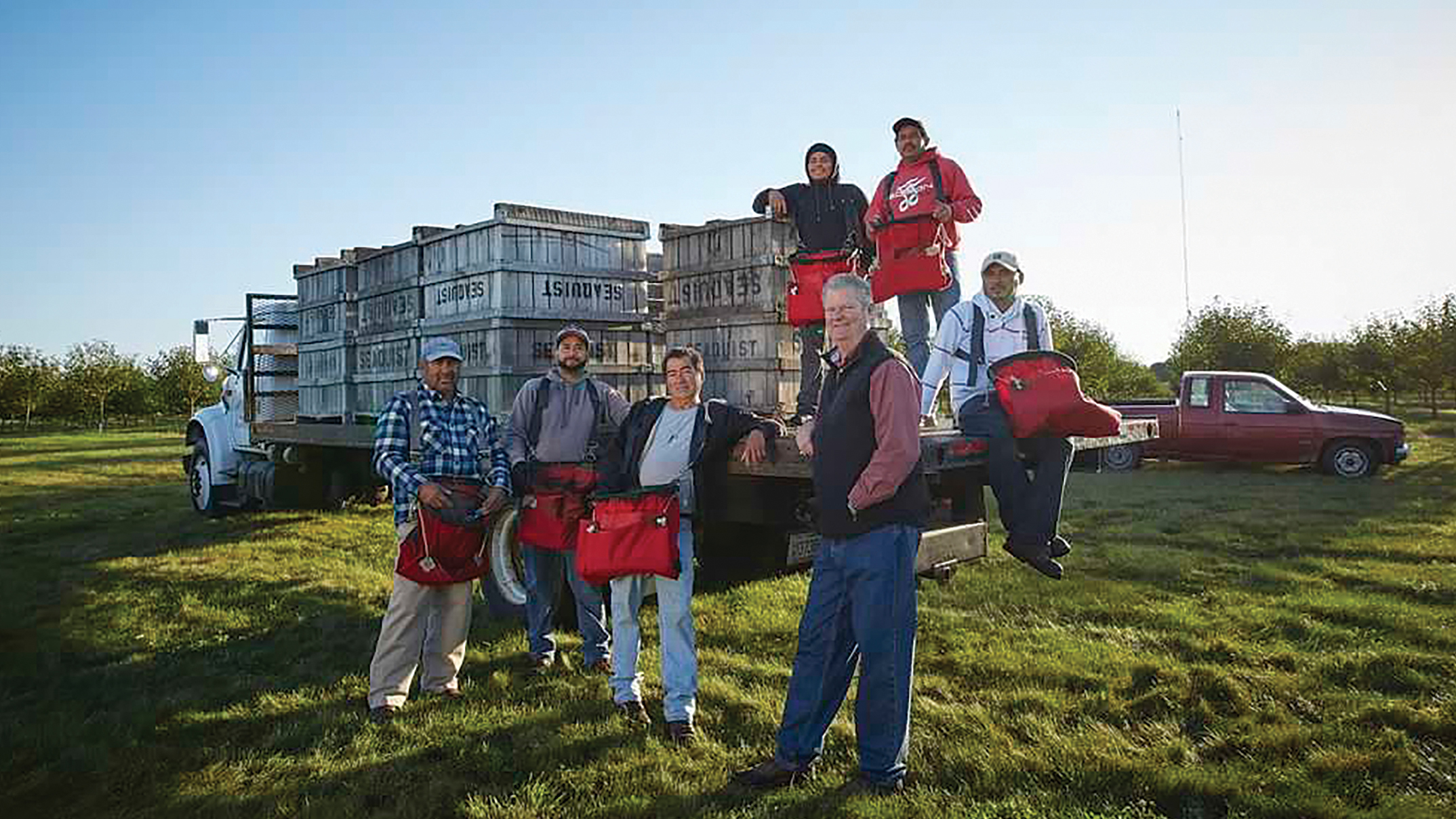 Seaquist Orchards also grows apples and has a harvesting crew of long-time employees, some of whom have worked for the business for almost 40 years.
