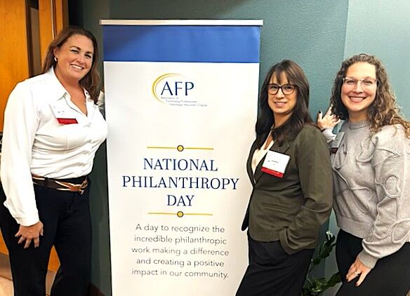 Kate Bruns, Heather Dix and Angela O'Kray of Insight attended the National Philanthropy Day celebration this week.