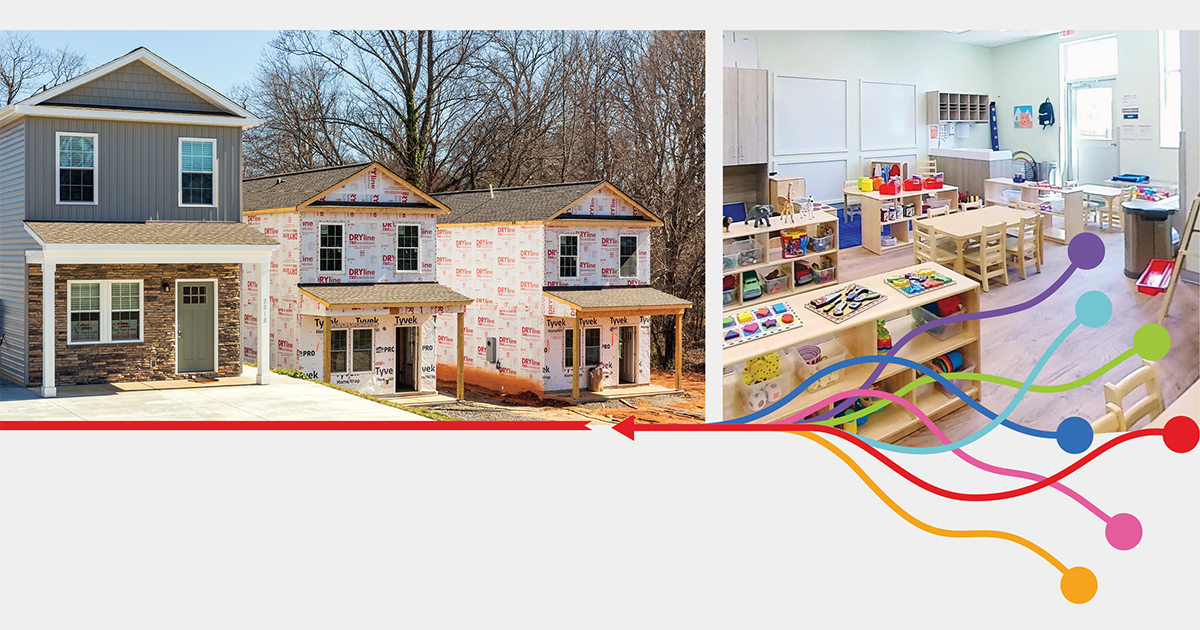 Right: Employers throughout the region are partnering toaddress workforce barriers including housing and child care.
