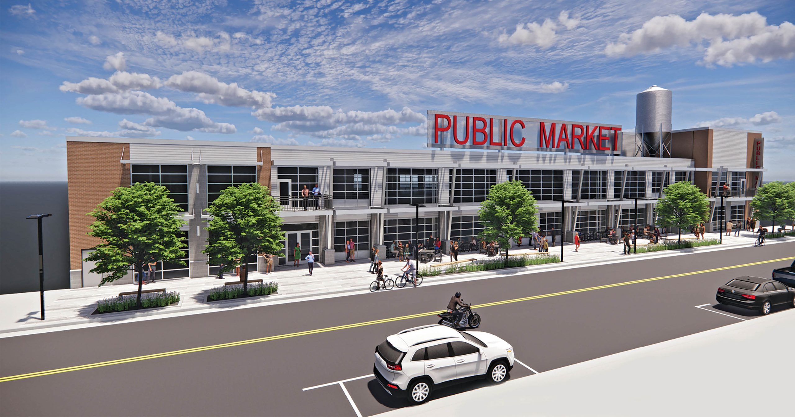On Broadway Inc. announced plans to redevelop the Old Fort Square building on North Broadway into a public market. The $30 million project also includes plans for 90 apartments and a parking structure.