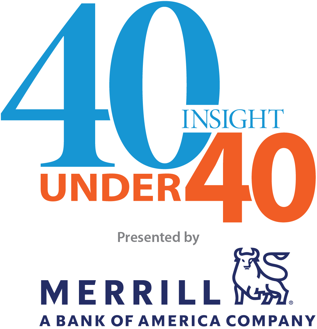 40 Under 40 2024 logo with sponsor