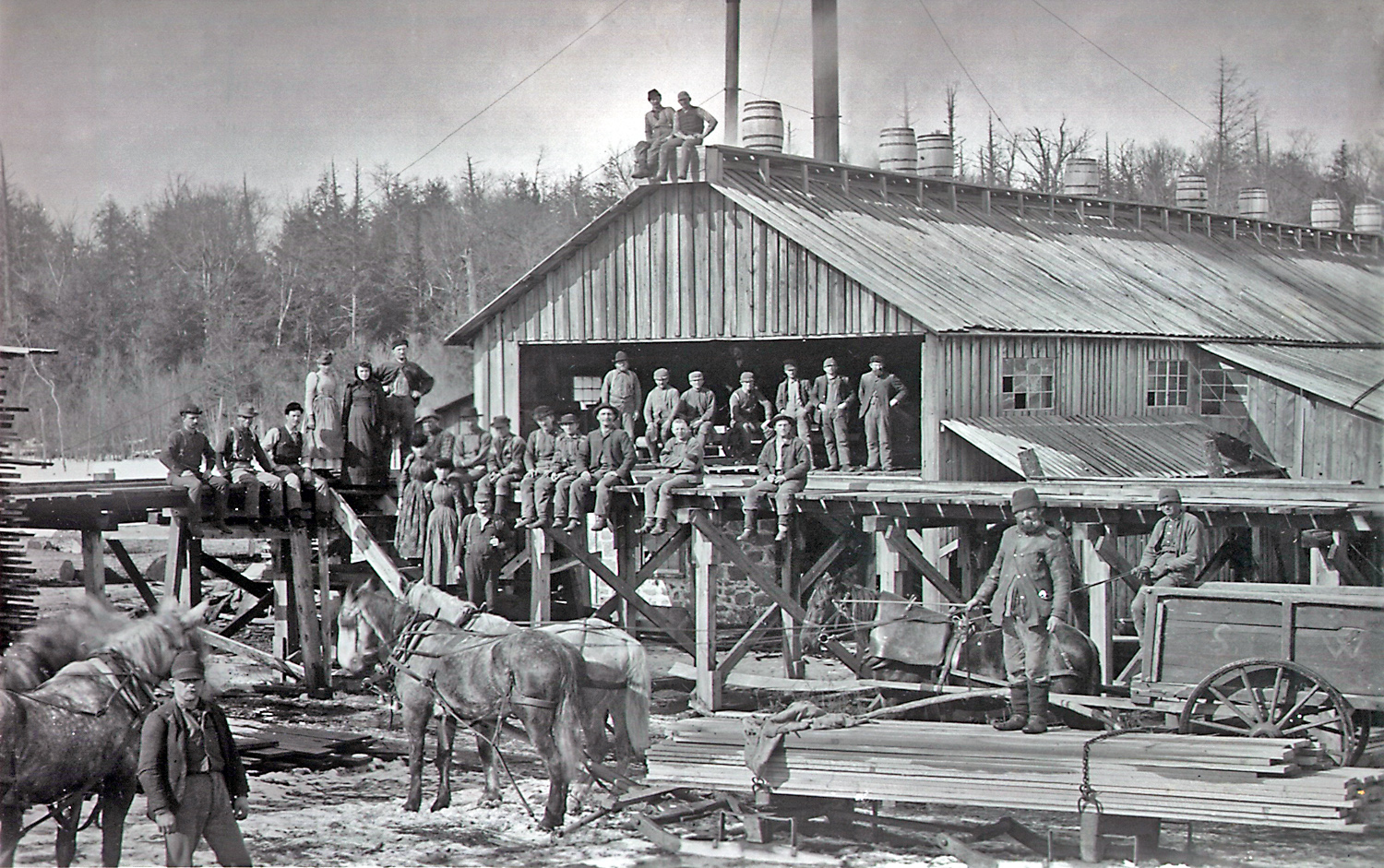 Oshkosh Door Co. was started within Paine Lumber Company in 1853 and for nearly half a century was recognized as the largest door maker in the world.