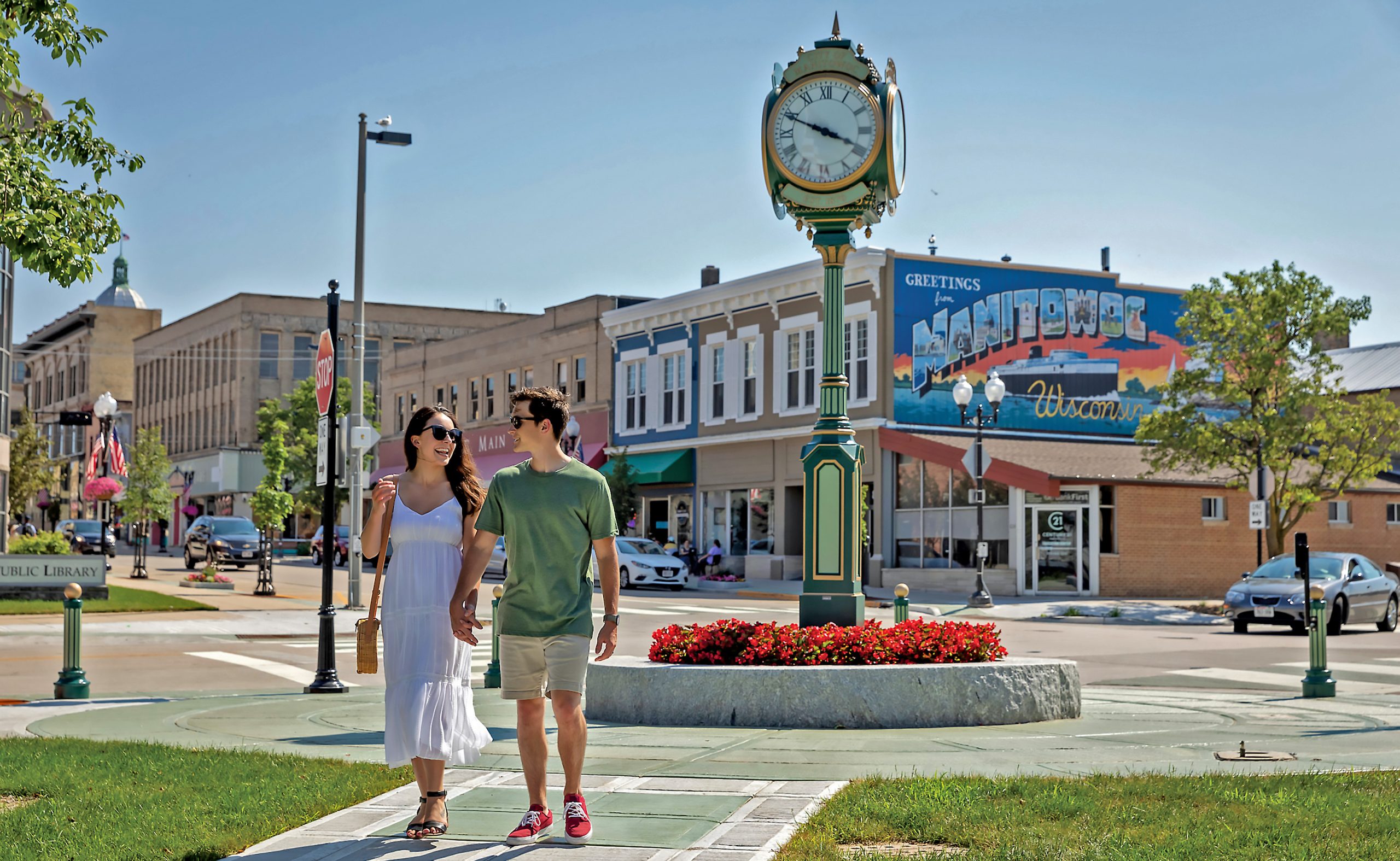 Manitowoc is making major investments in its downtown, including adding decorative lighting, landscaping and flowers. It's also transitioning to two-way streets to improve traffic flow.