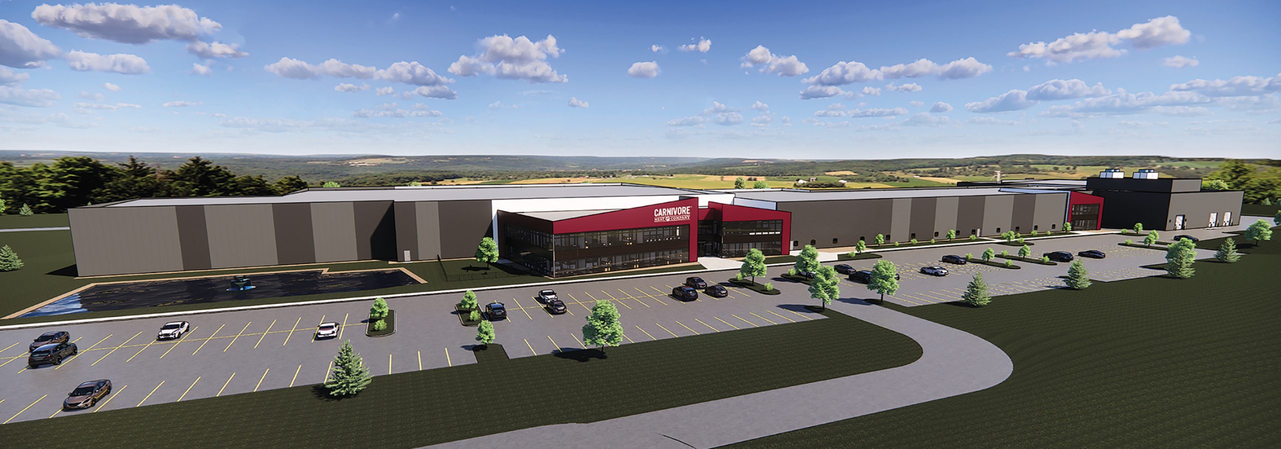 Carnivore Meat Company’s new campus, located on Finger Road in Green Bay, will include an innovation center and increased production capacity that incorporates automation and sustainability features. Production at the new facility is expected to commence by the end of 2023.