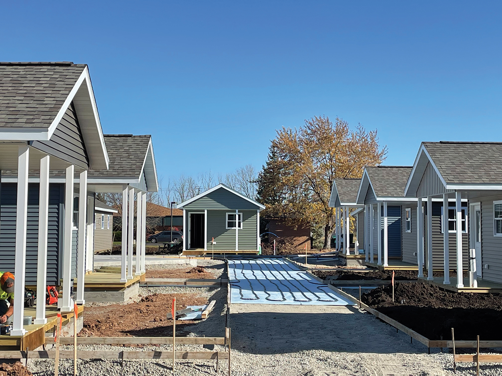 In June, Oshkosh Kids Foundation broke ground on a first-of-its-kind tiny house village to provide shelter for the city’s homeless youth population.