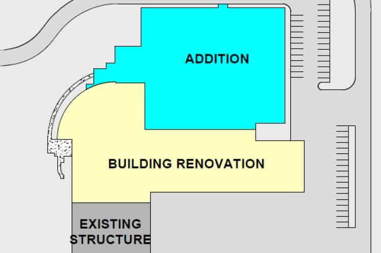 The college's proposed renovations & additions to the West Bend campus for an Automation, Innovation and Robotics (AIR) Training Center.
