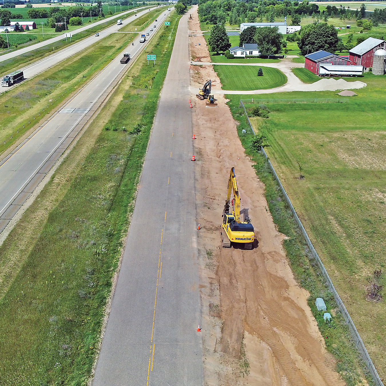 Utility extension for commercial and industrial expansion — Runway Drive