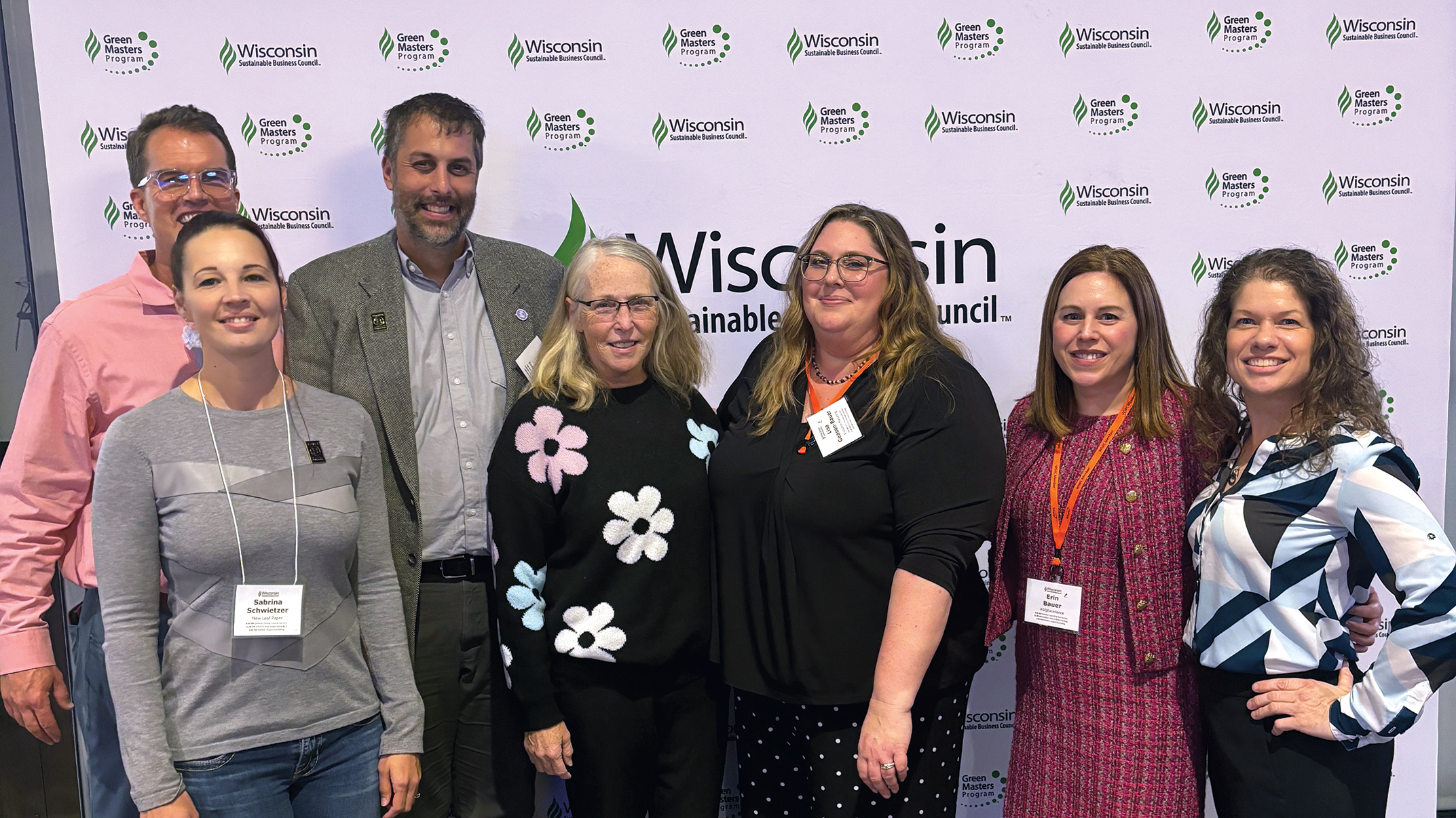 Representatives from the Wisconsin B Corp community at the 2024 Wisconsin Sustainable Business Council Conference in November