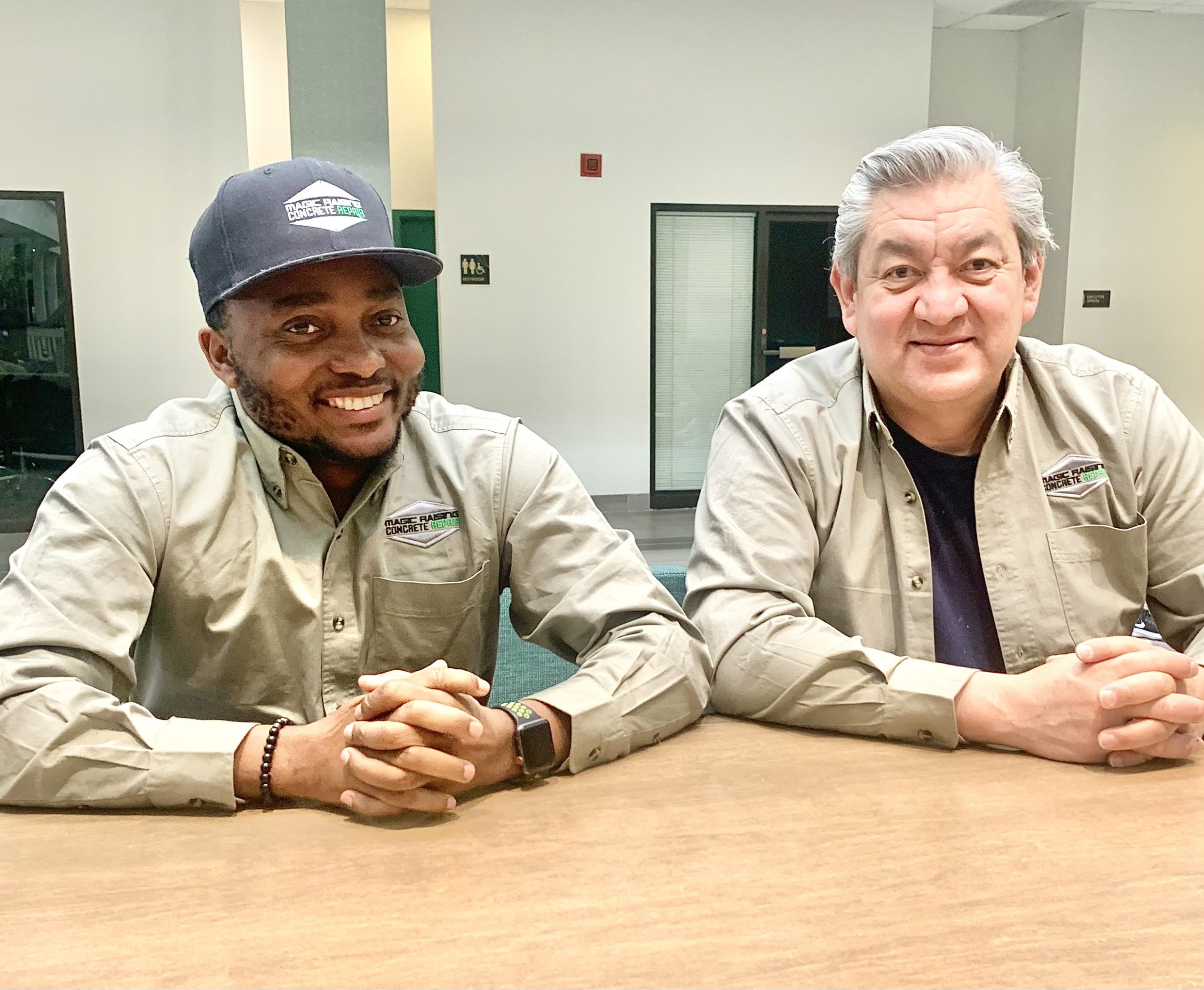 Patience Ndzana, left, and Ruben Contreras are business partners after Contreras helped finance Ndzana's business startup.