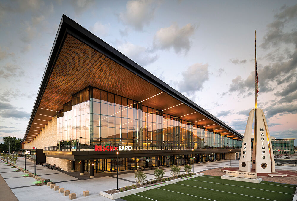 The Resch Expo opened in 2020 and boasts 125,000 square feet of open exposition space.PMI