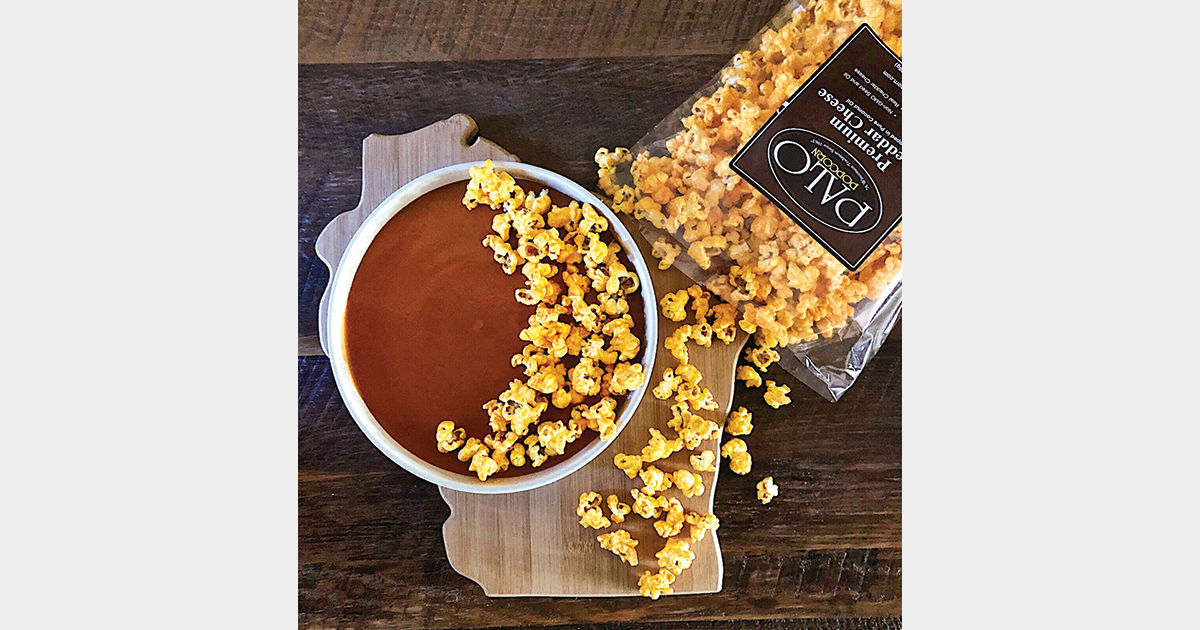 Palo Popcorn offers flavors both sweet and salty, including caramel corn and bacon cheddar.