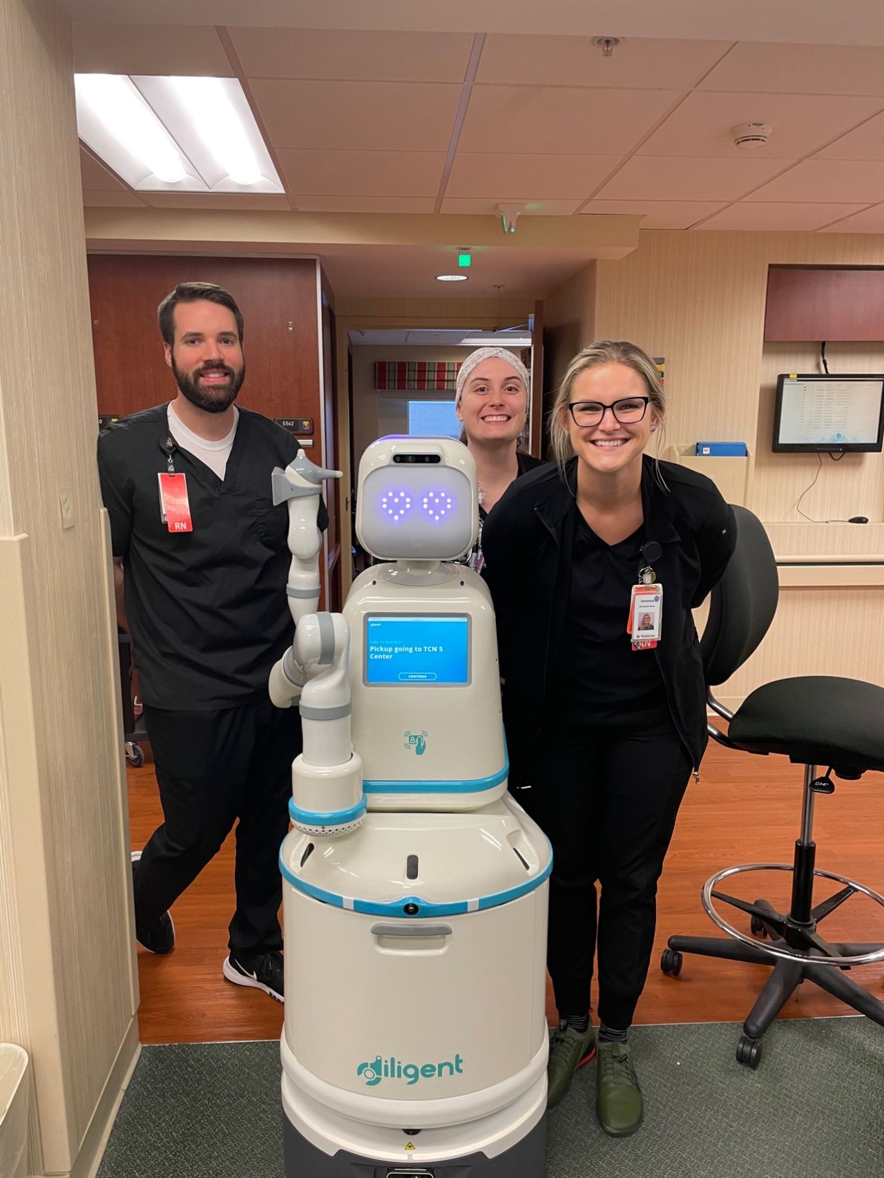 ThedaCare Moxi robot with staff