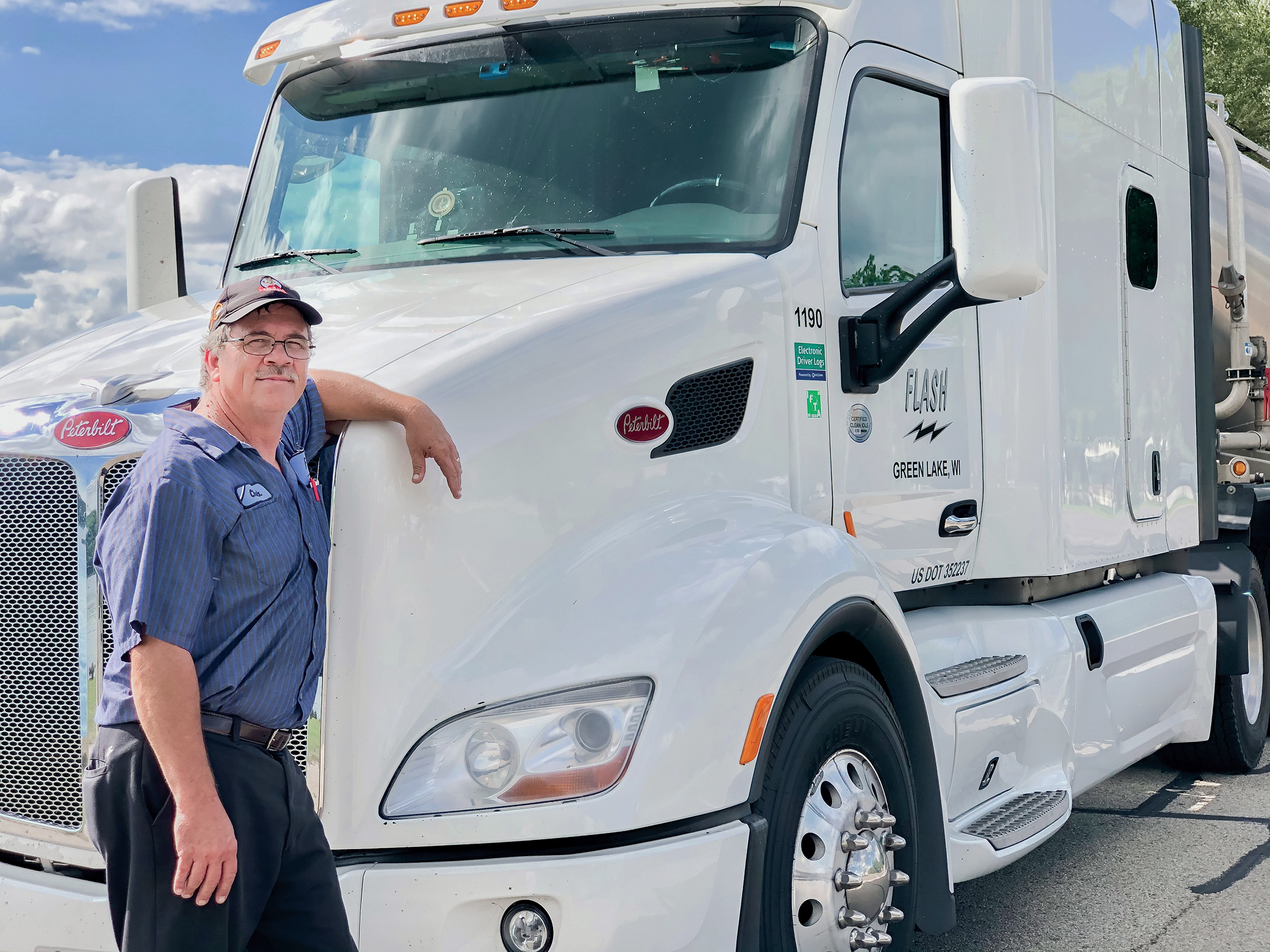 With operations across six states, FLASH covers 8 million miles annually, operating about 100 tractors and 150 trailers while hauling 1,200 loads per week through the U.S. and Canada.
