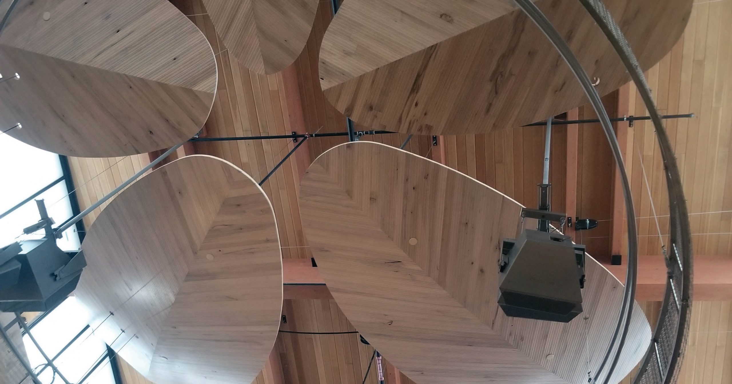 The Collins Recital Hall at UW-Madison, completed in 2019, used wood sourced from Menominee Tribal Enterprises.