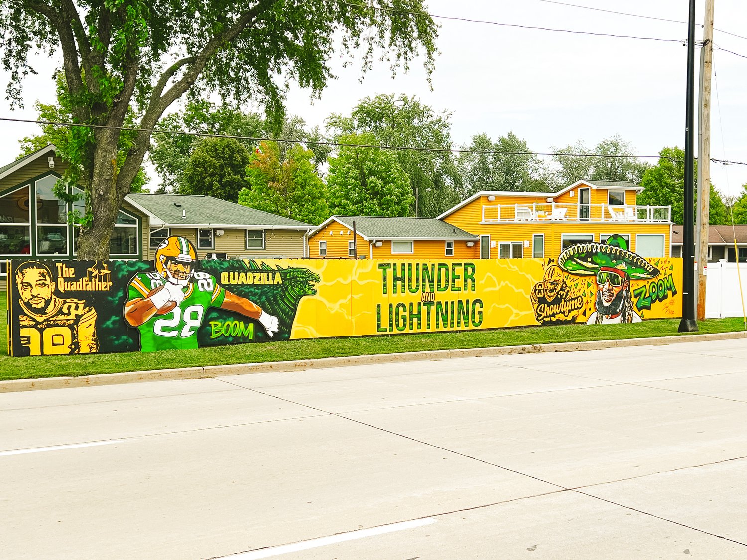 The 2022 version of the Packers Fence.