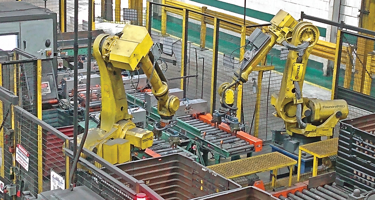 Material handling and robotic pack-out help repurpose foundry staff.