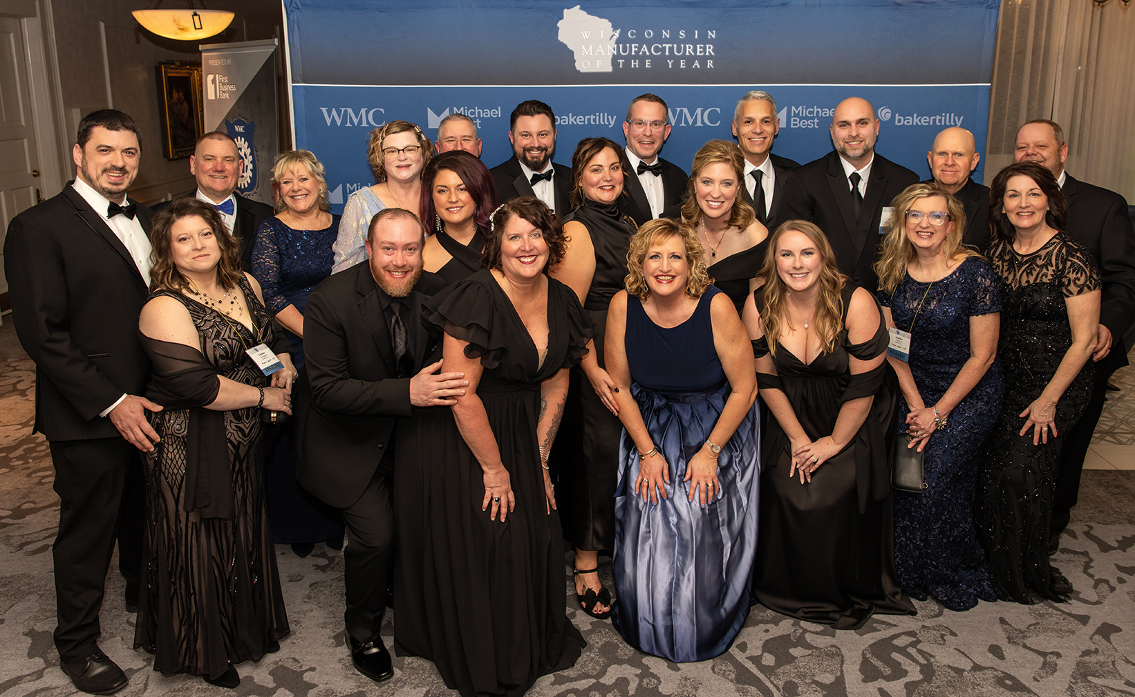 Robinson, Inc. President Sam Thomas says the Wisconsin Manufacturer of the Year Award is especially meaningful because it recognizes all aspects of organizational excellence. As such, the company invited three tables of employees and their spouses to attend this year.