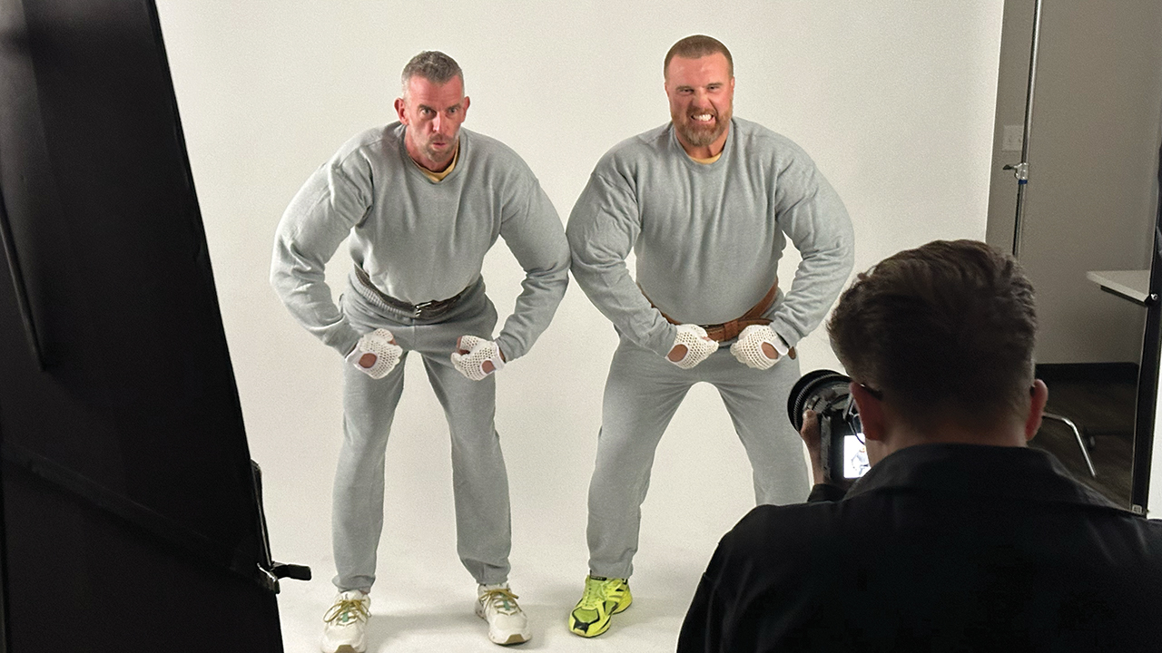 Packer Fastener’s “culture calendar” is an opportunity for employees and brand partners to dress up. Packer CEO Terry Albrecht and brand ambassador John Kuhn portrayed “Hans and Franz” in the company’s 2025 SNL-themed wall calendar.